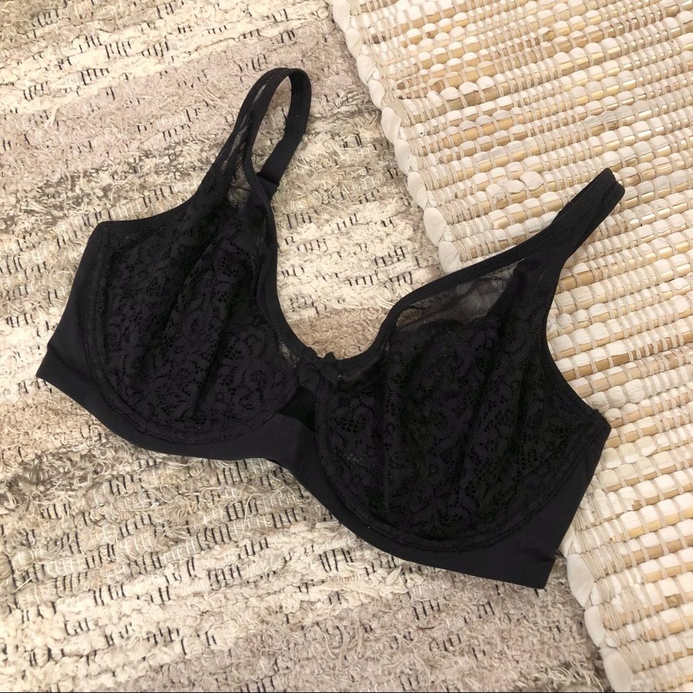 Victoria’s Secret Body By Victoria Black Mesh Lace Unlined Demi Bra
